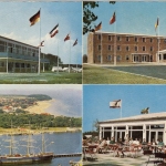 Lübeck-Travemünde, Jugend-Freizeitstätte Priwall, Mehrbildkarte gl1965 F7926