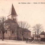 Frankreich Treteau (Allier) L`Eglise et le Monument aux Morts gl1932 198.117