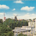 Bremen, Partie am Wall m it Windmühle ngl F8388