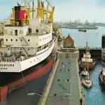 Bremerhaven, Fischereihafen mit Doppelschleuse ngl F8502