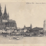 Cöln a.Rh., Dom vom Rhein aus gesehen feldpgl1916 F9178