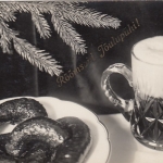 Bierseidel und Würste Stilleben, Künstlerkarte ngl F9636