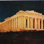 Athen, Akropolis, Parthenon beleuchtet ngl G0586