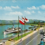 Linz, Oberösterreich, Donau-Anlegestelle, Blick >Mühlviertel ngl G0776