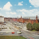 Bremen, Bahnhofsvorplatz ud Hauptbahnhof ngl G0974