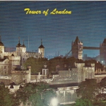 London, Tower and Tower Bridge at Night ngl G1416