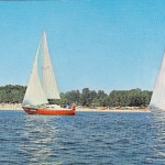 Bulgarien, Slantschev Briag, Segelboote glum 1970? G1542