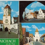 Aichach an der Paar, Mehrbildkarte gl1987 G1557