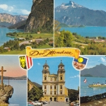 Oberösterreich, der Mondsee, Mehrbildkarte gl1971 G1608
