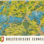 Holsteinische Schweiz, Landkarte Kiel bis Lütjenburg ngl G1709