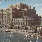 Stockholm, Kungl. Operan och Jakobs Kyrka glum 1960? G1744
