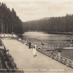 Hahnenklee, Oberharz, Kuttelbacher Teich, Badeanstalt gl1932 G2226