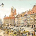 München Marienplatz im 19. Jahrhundert gl 199.170