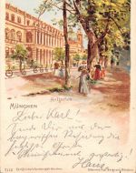 München Hofgarten Künstlerkarte gl1899 199.278