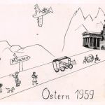 München Ostern 1959 Humorkarte gl1959 199.307