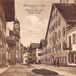 Mittenwald Obermarkt mit Hotel Post ngl 199.561