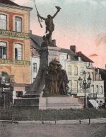 Frankreich 59 Mauberge Statue de Wattignies feldpgl1916 198.496