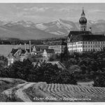 Andechs Kloster mit Gebirgspanorama ngl 199.657