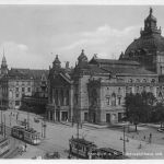 Frankfurt (Main) Schauspielhaus mit Märchenbrunnen gl1939 199.725