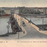 Frankfurt (Main) Obermainbrücke mit Stadtbibliothek ngl 199.801