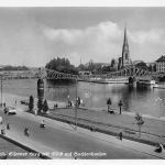 Frankfurt (Main) Eiserner Steg mit Blick auf Sachsenhausen ngl 199.817