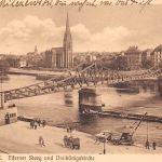 Frankfurt (Main) Eiserner Steg mit Dreikönigskirche gl1927 199.818