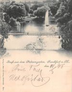 Frankfurt (Main) Palmemgarten Mondscheinkarte gl1898 199.997