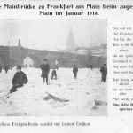Frankfurt (Main) zugefrorener Main Januar 1914 ngl 300.116