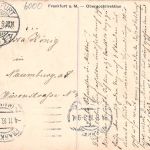 Frankfurt (Main) Oberpostdirektion, Teilbild von Nebenkarte gl1916 300.130