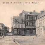 Frankreich 76 Buchy Route de la Gare et Postes Telegraphes gl1918 198.877