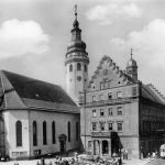 Karlsruche-Durlach Rathaus, Stadtkirche gl1958 300.187