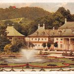 Dresden-Pillnitz Bergschloß mit Fontäne gl 300.310