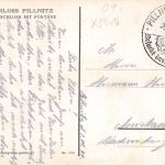 Dresden-Pillnitz Bergschloß mit Fontäne gl 300.310