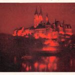 Meissen a. Elbe Albrechtsburg bei Nacht gl1954 300.316