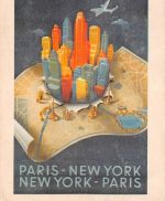 Luftfahrt AIR FRANCE Paris-New York-Paris Alphonse Dehedin 1950 ngl 300.595