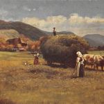 Künstler H. Hoffmann Heuernte im Schwarzwald ngl 300.665