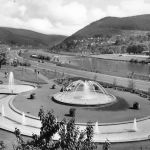 Eberbach am Neckar Wasserspiele in den Kuranlagen gl1963 300.731