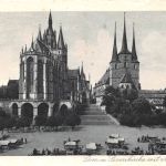 Erfurt Dom und Severikirche mit Markt gl1934 300.798