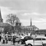 Essen (Ruhr) Blick auf den Burgplatz gl1965 301.058