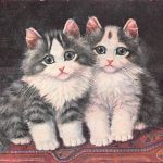 Motiv Tiere Katzen Künstlerkarte gl1928 301.173