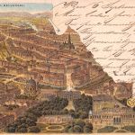 Österreich Wien Litho Blick vom Belvedere gl1896 301.251