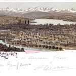 Schweiz Zürich Litho Panorama gl1896 301.334