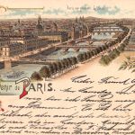 Frankreich 75 Paris Litho Panorama gl1897 301.340