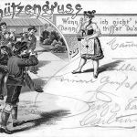 Motiv Schützengruß Litho Karte leicht beschädigt gl1896 301.349