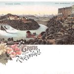 Schweiz Schaffhausen Rheinfall Litho ngl 301.436