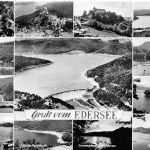 Edersee Talsperre Mehrbildkarte gl1963 301.577