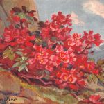 Motiv Blumen Rhodendron - Alpenrosen Künstlerkarte ngl 301.806