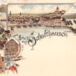 Schweiz Schaffhausen Litho Mehrbildkarte ngl 301.825