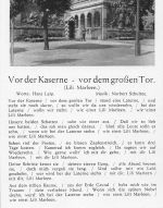 Lieder Lili Marleen Vor der Kaserne… ngl 302.320