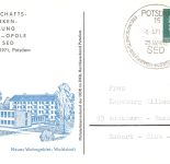 Potsdam-Opole Ganzsache Briefmarkenausstellung Motiv Waldstadt gl1971 302.415